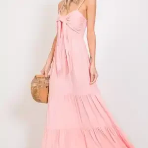 Blush maxi dress