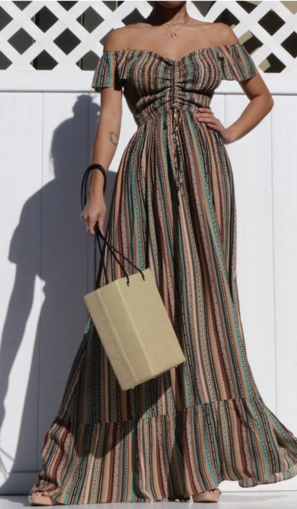 Multi color maxi dress
